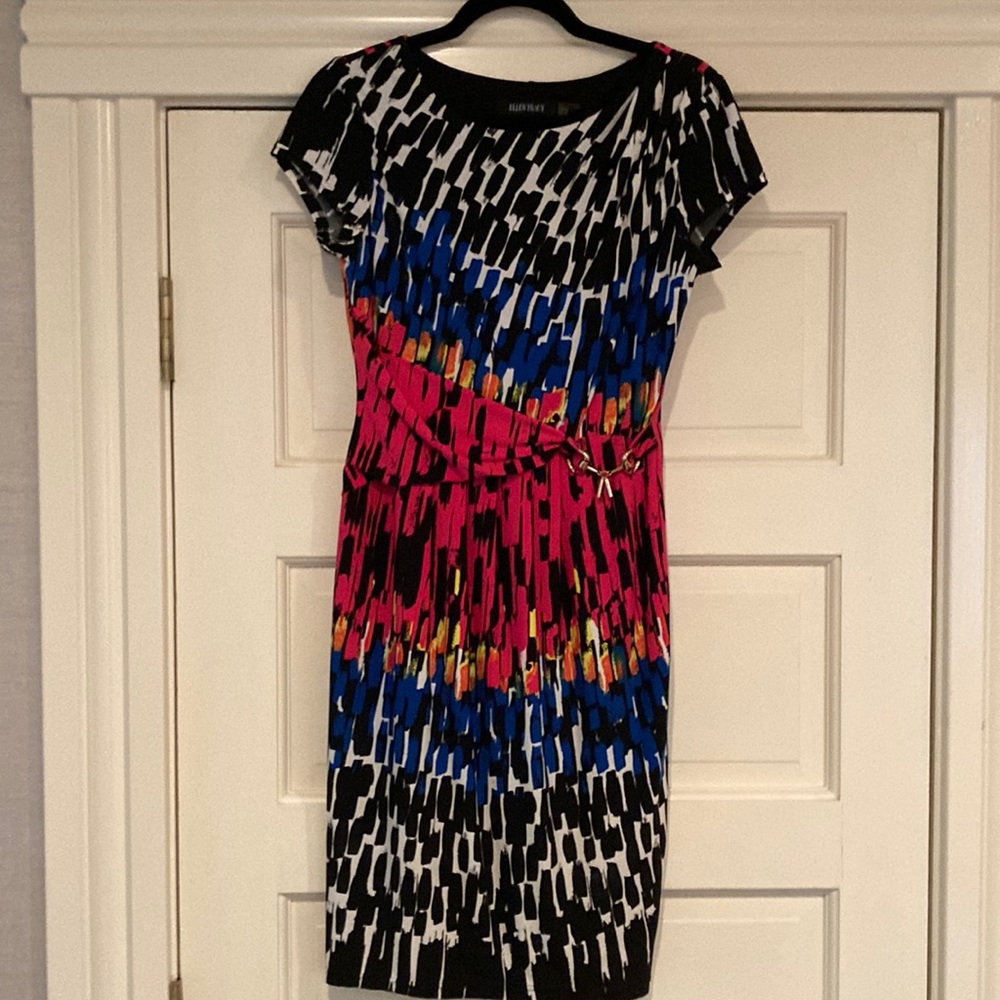 Graphic print dress, size 4